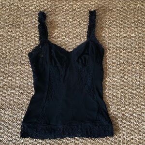 D&G Elegant Black Camisole with Lace Accents size XS